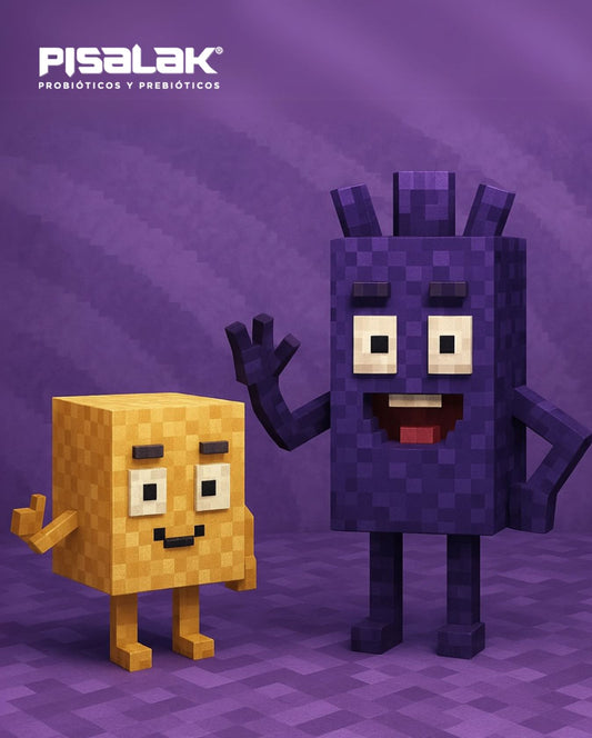 Niño tomando suplemento simbiótico para restaurar flora intestinal con Pisalak, probiótico pediátrico seguro y efectivo