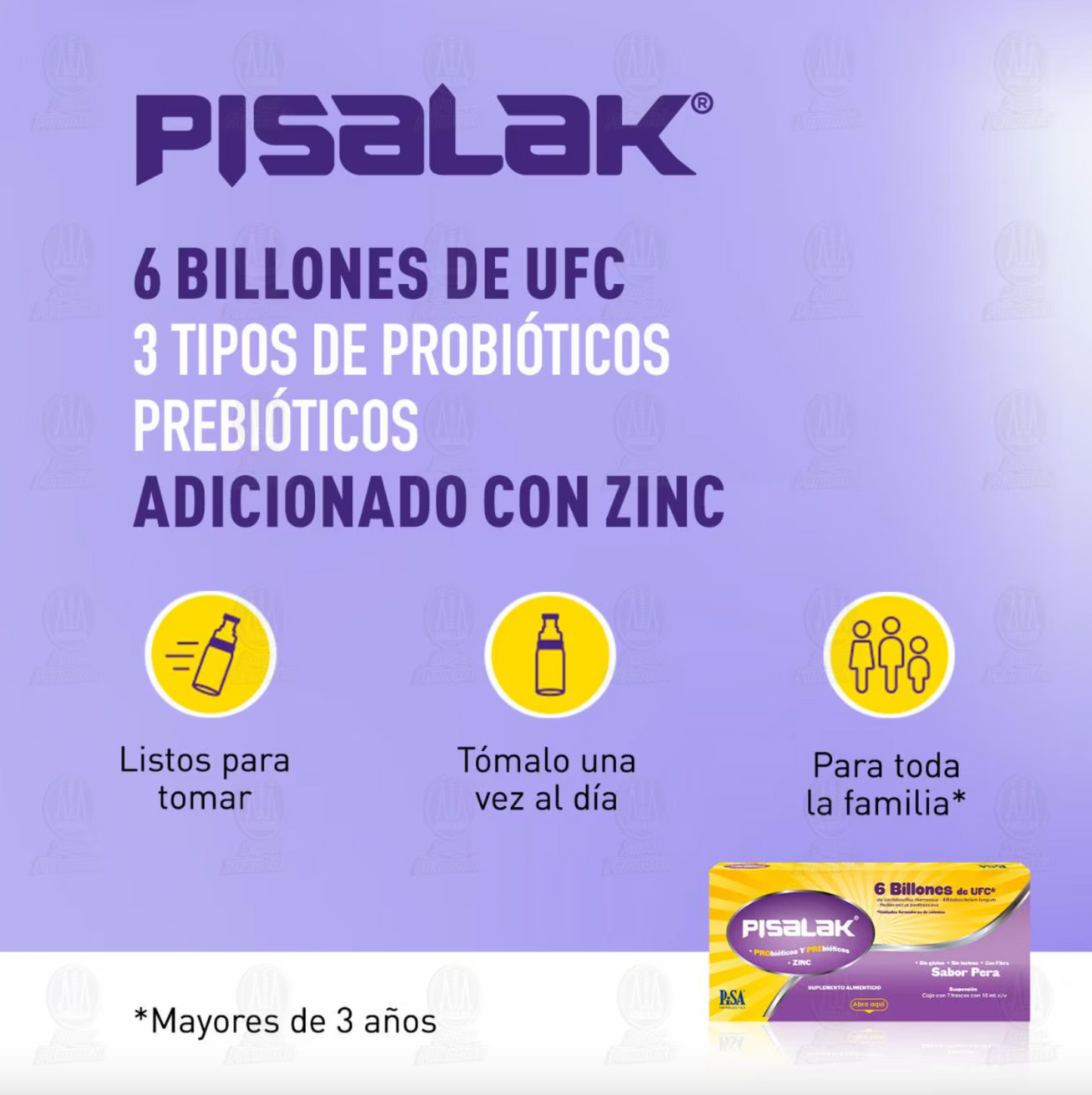 Pisalak Probióticos con 6 Billones UFC 7 unidades