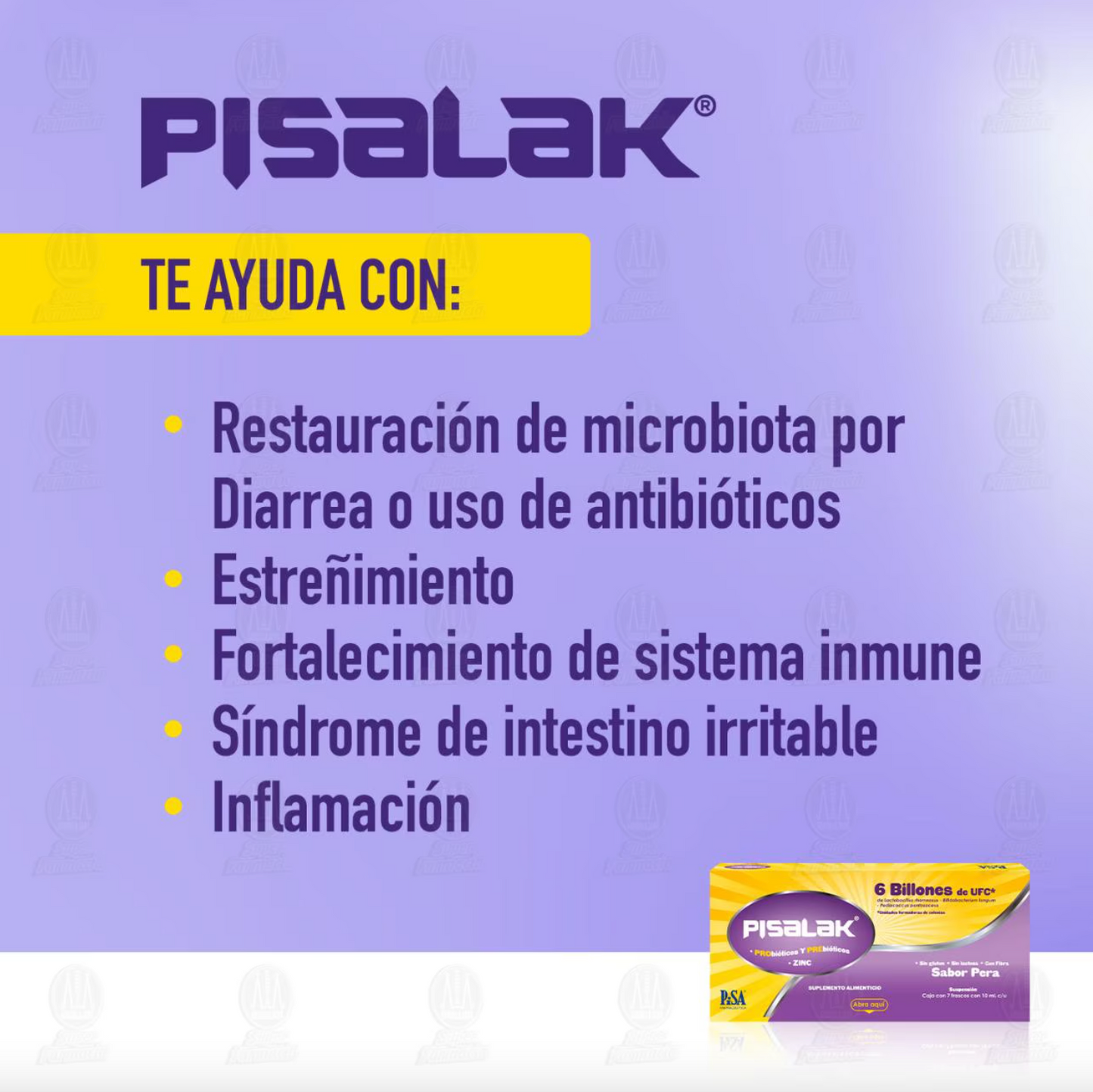 Pisalak Probióticos con 6 Billones UFC 7 unidades