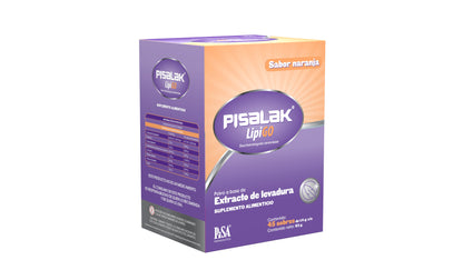 Pisalak Lipigo Suplemento Alimenticio Con Extracto De Levadura Para Control De Peso 45 Sobres