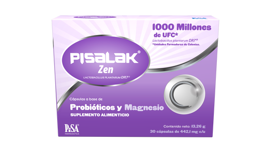 Pisalak Zen Suplemento Alimenticio Probióticos Magnesio 1000 M Ufc / 56.25 Mg Con 30 Cápsulas